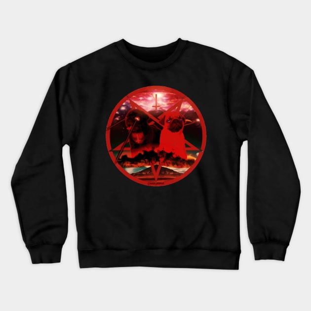 Pentagram Crewneck Sweatshirt by darklordpug